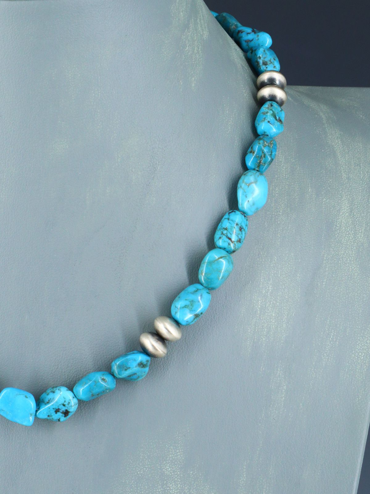 18" Native American Turquoise Necklace