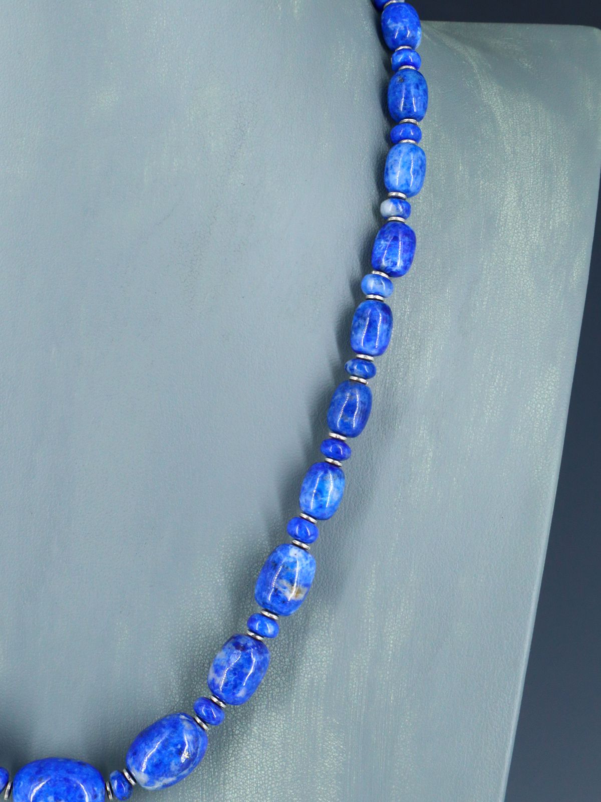 Native American Lapis Single Strand Beaded Necklace