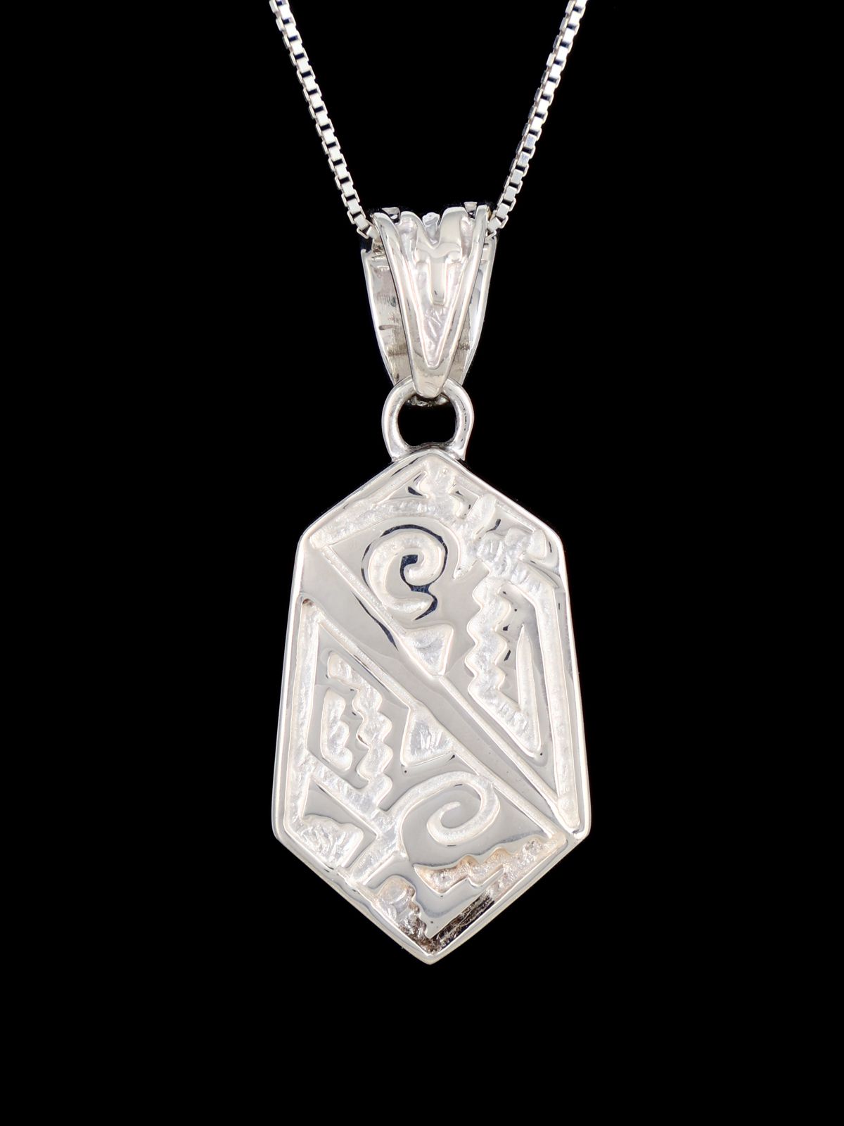 Native American Multistone Inlay Reversible Pendant