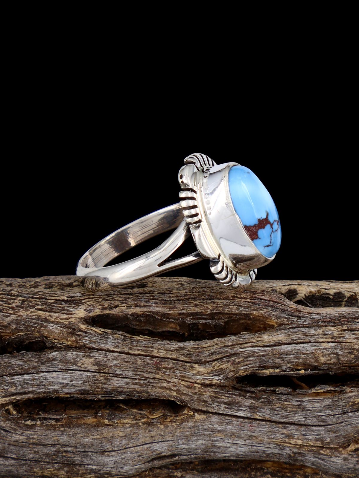 Golden Hill Turquoise Ring, Size 6 1/2