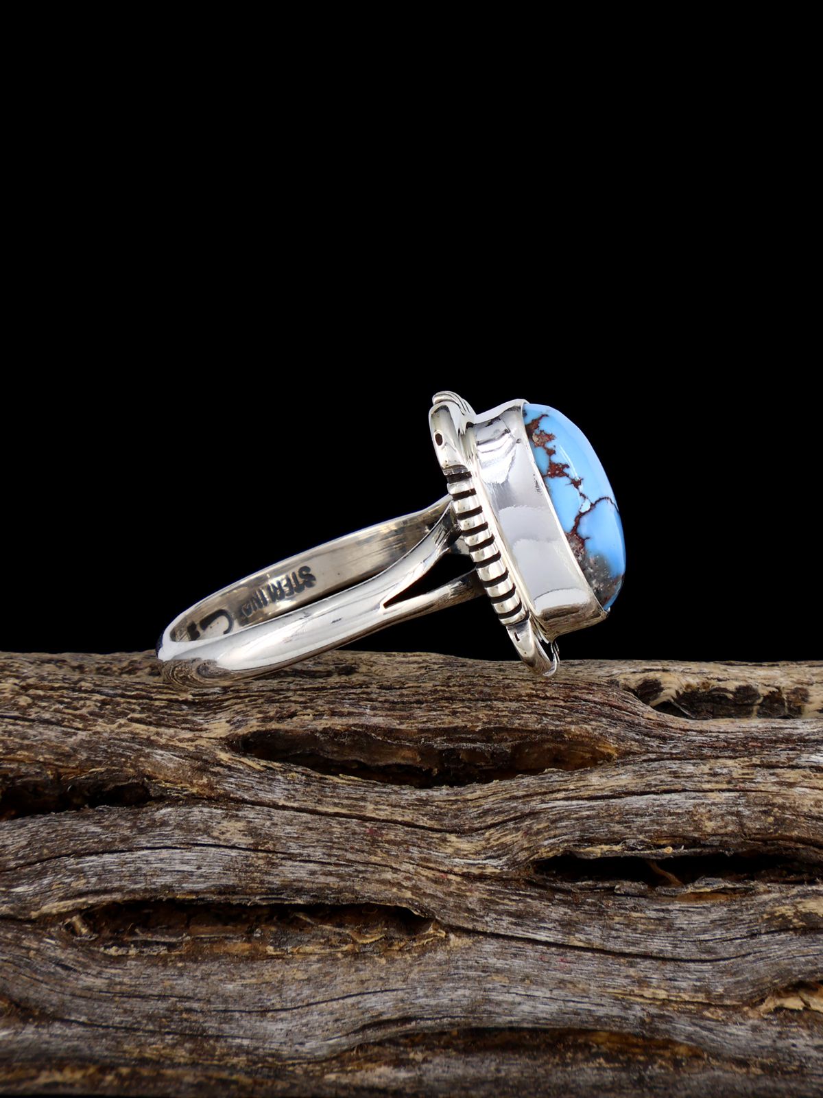 Golden Hill Turquoise Ring, Size 9