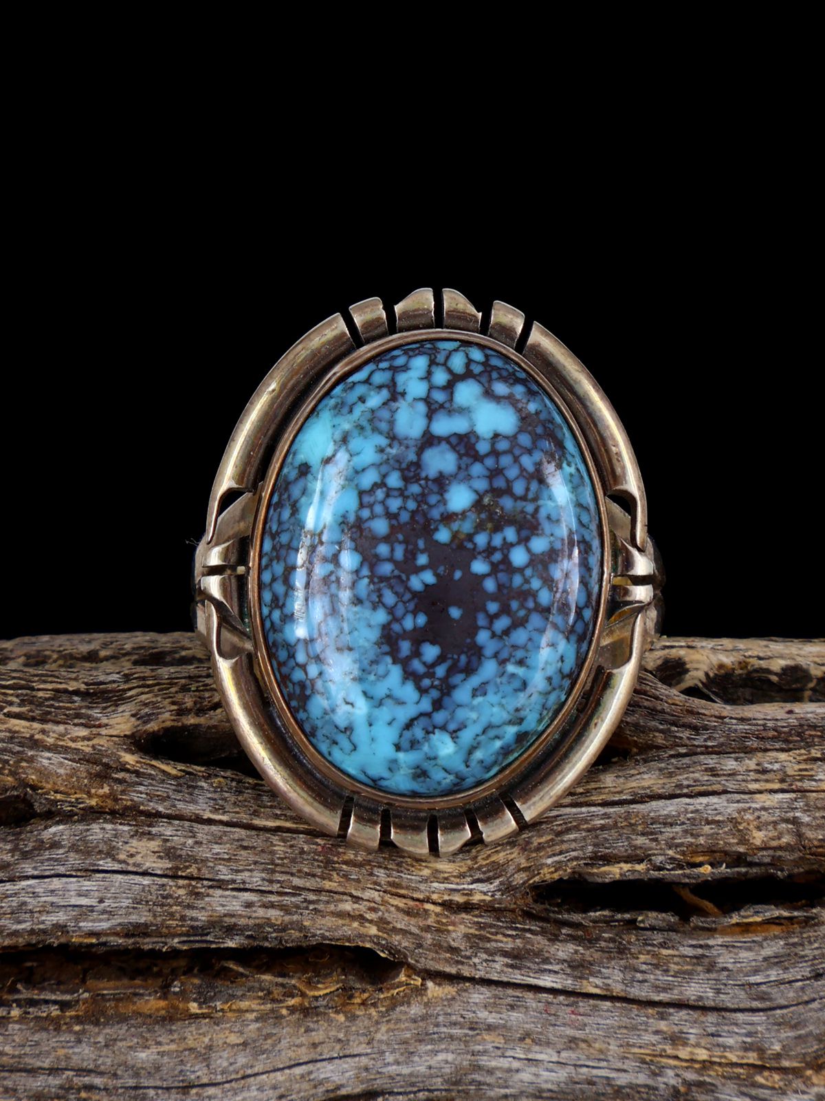 Vintage Sterling Silver Turquoise Ring, Size 8 1/2