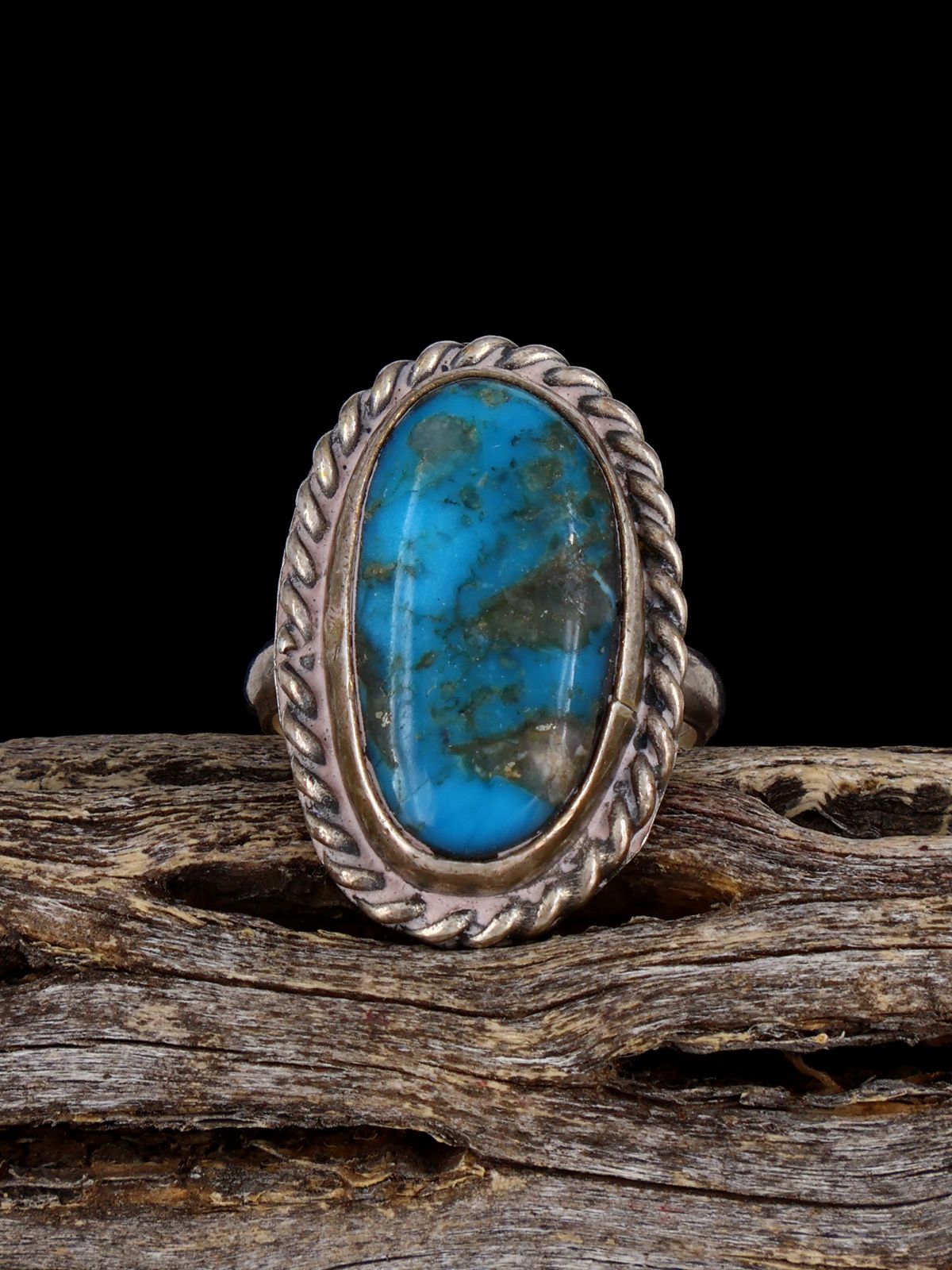 Vintage Sterling Silver Turquoise Ring, Size 5 1/2