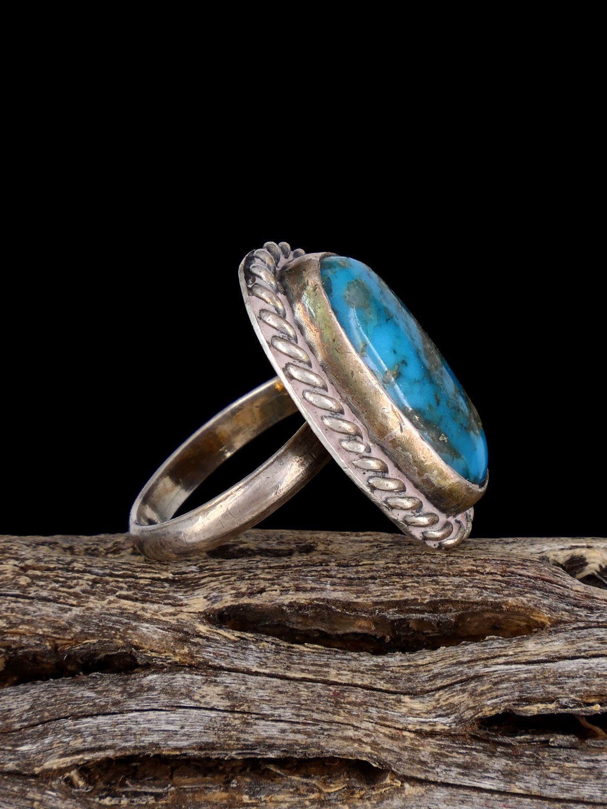 Vintage Sterling Silver Turquoise Ring, Size 5 1/2