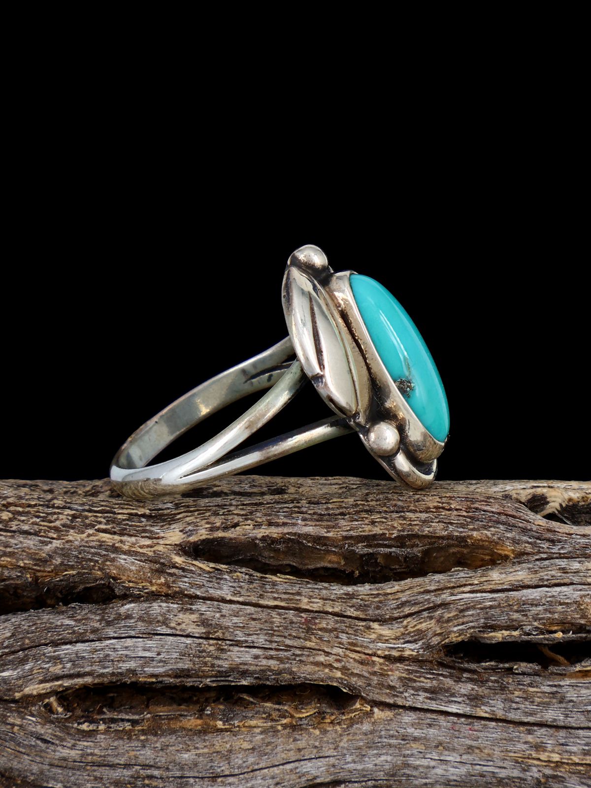 Vintage Sterling Silver Turquoise Ring, Size 7 1/4