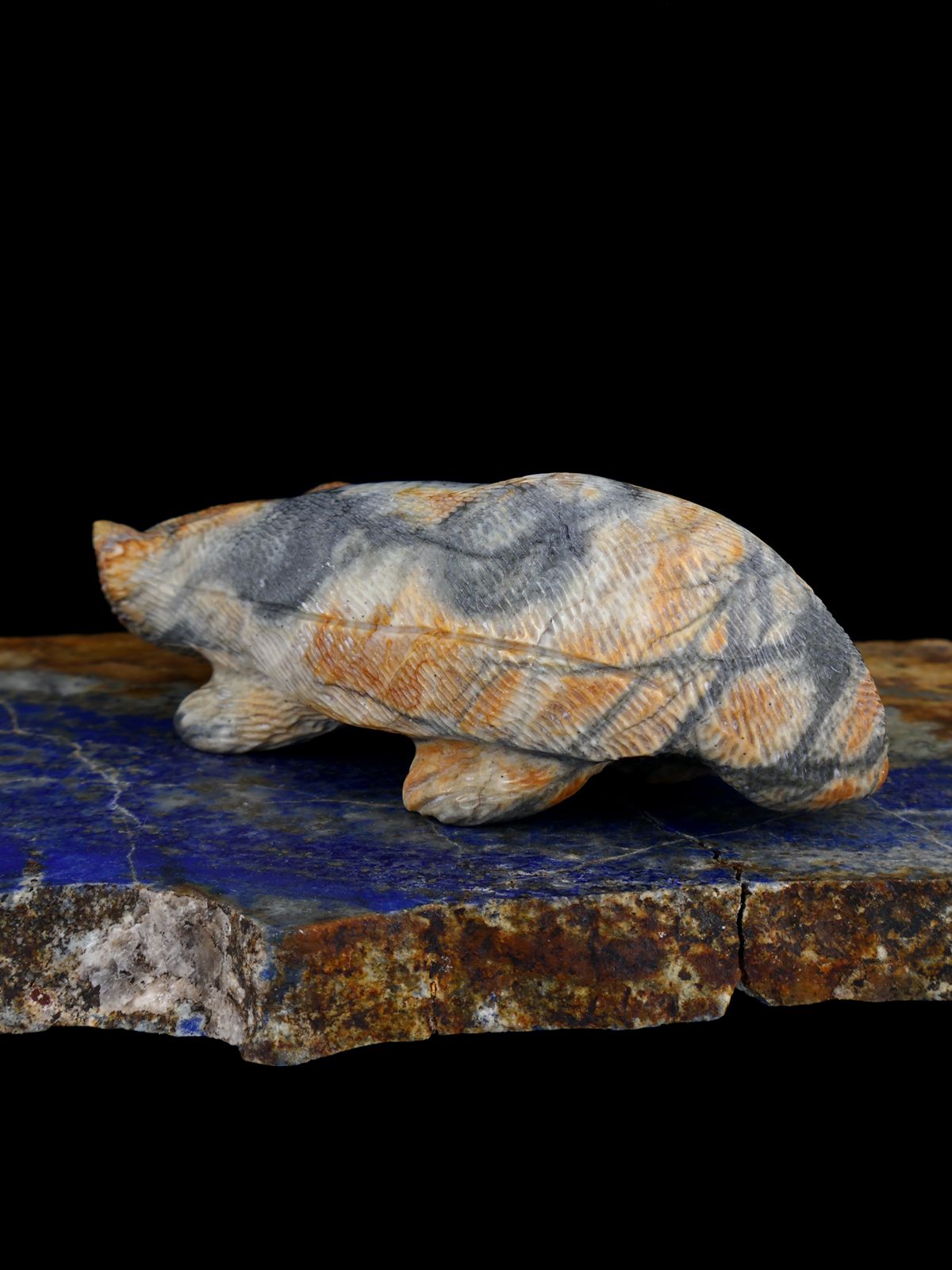 Picasso Marble Badger Zuni Fetish
