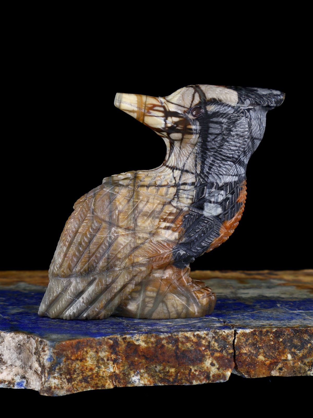 Picasso Marble Cardinal Zuni Fetish