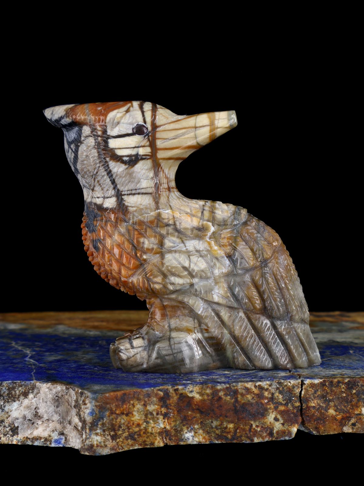 Picasso Marble Cardinal Zuni Fetish