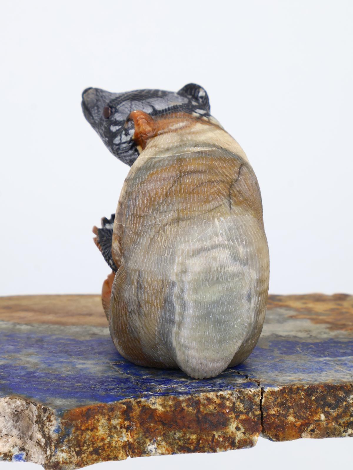 Picasso Marble Bear Zuni Fetish