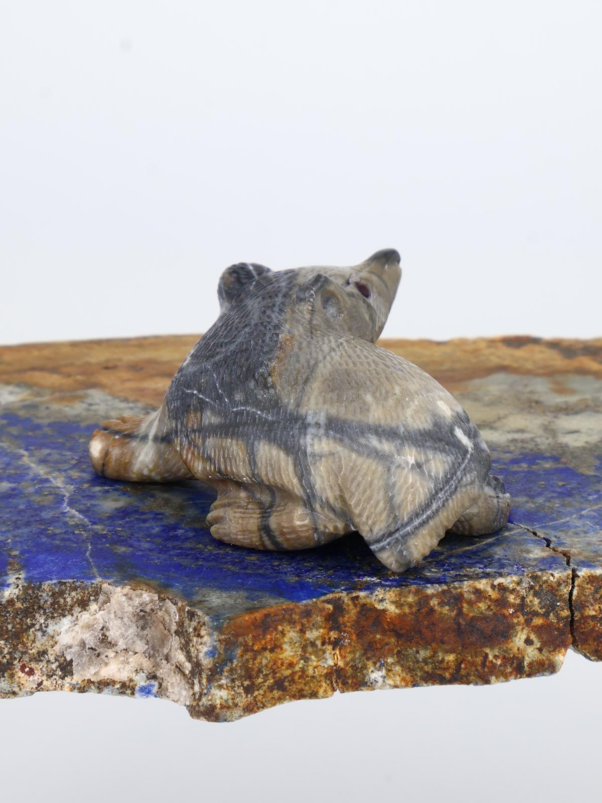 Picasso Marble Badger Zuni Fetish