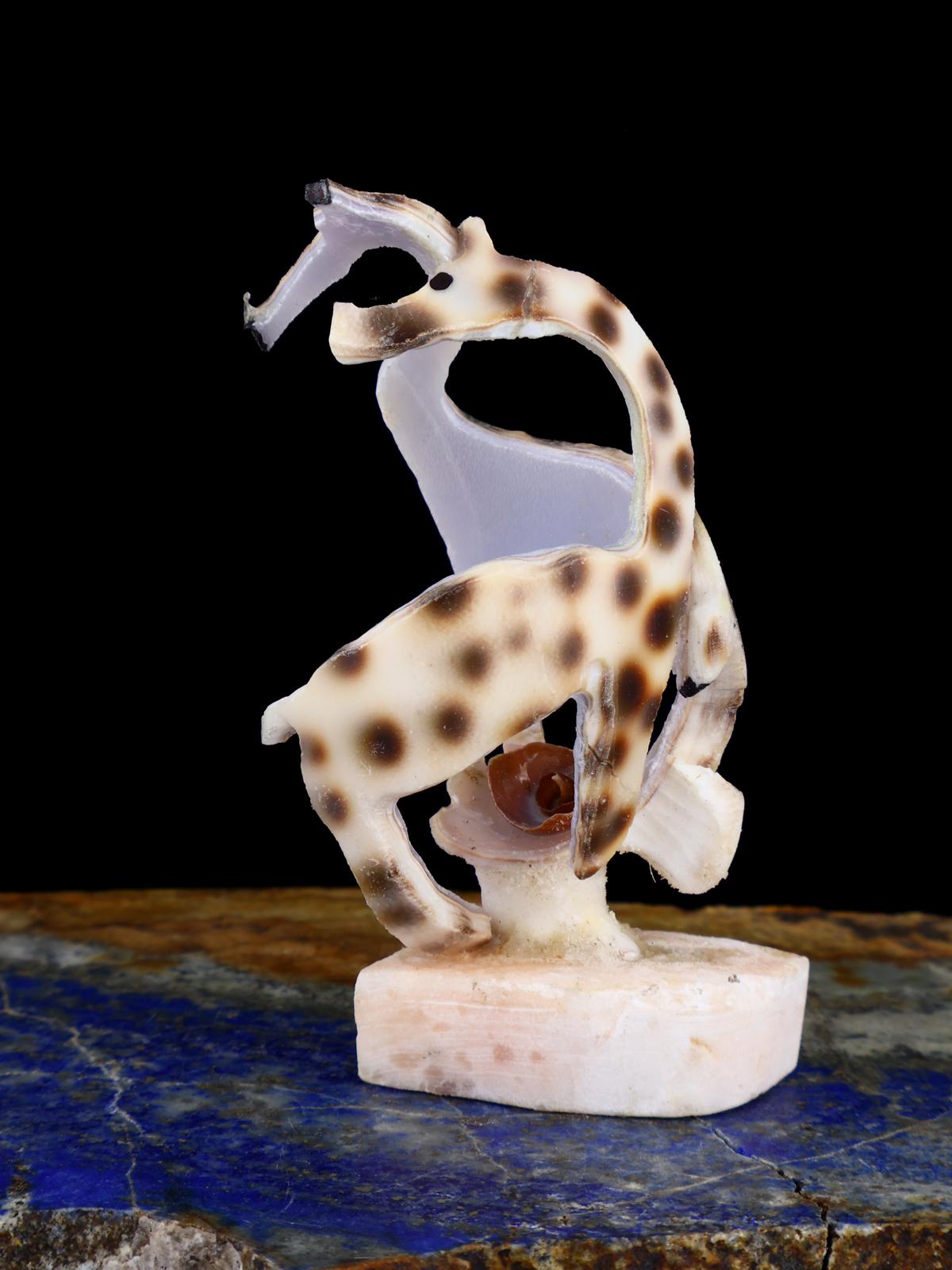 Shell Giraffes Zuni Fetish