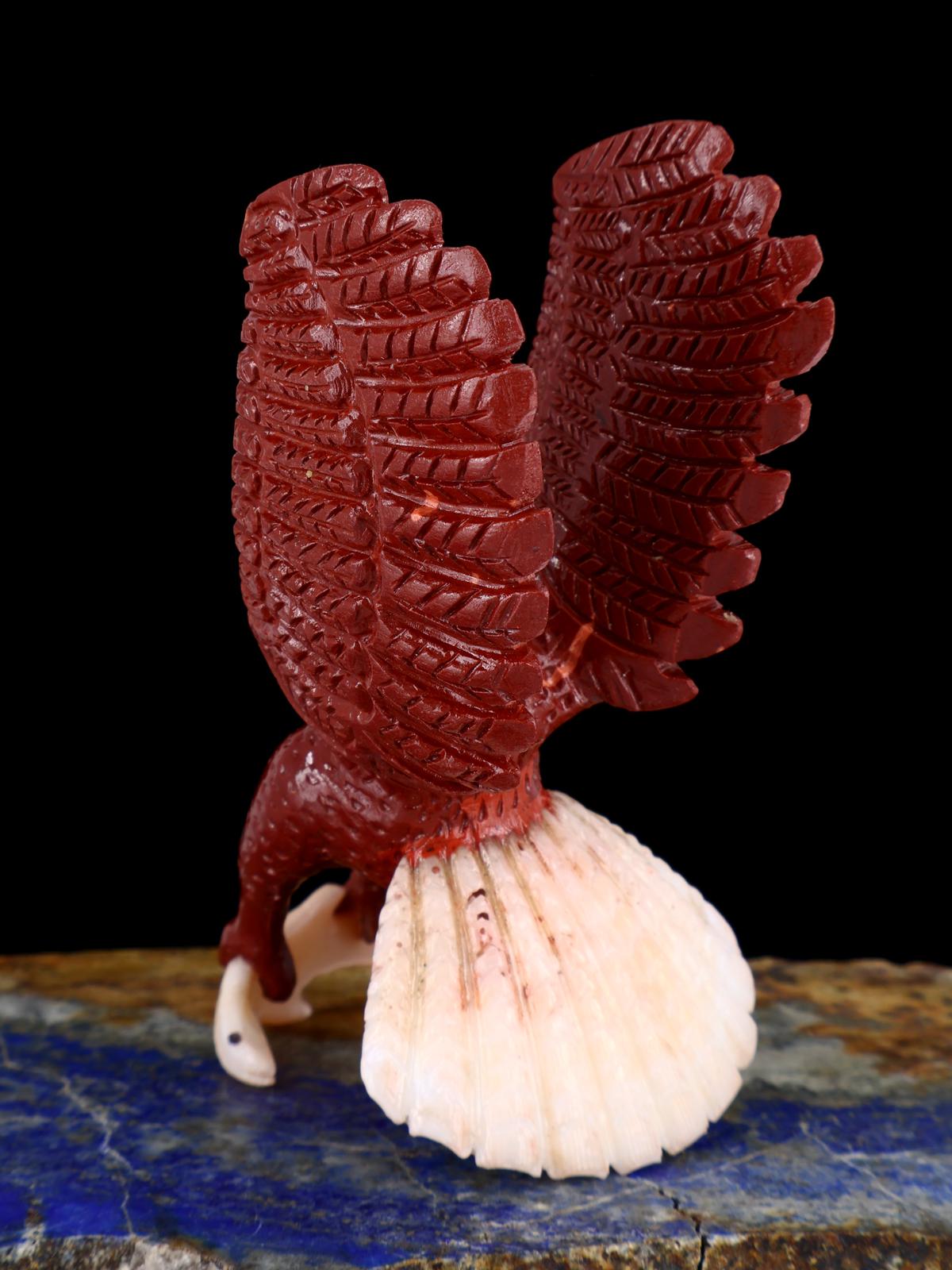 Pipestone Eagle Zuni Fetish