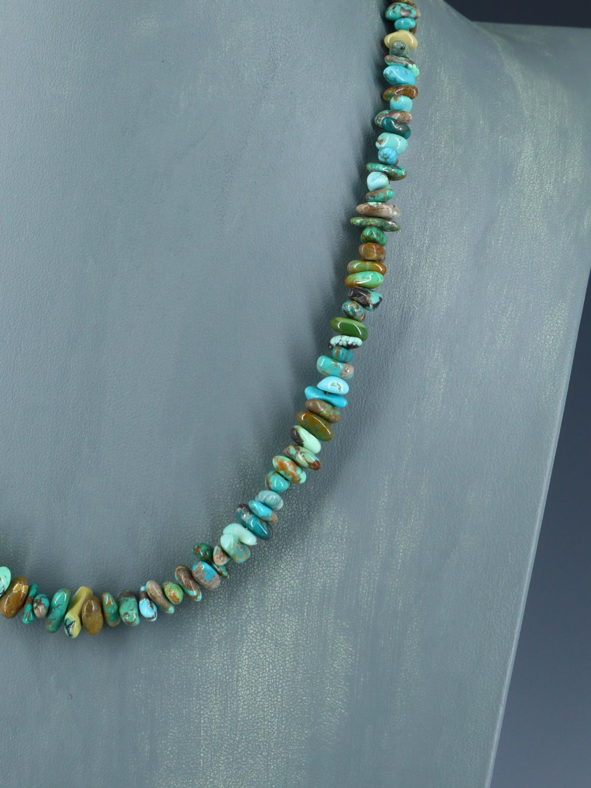 20" Single Strand Natural Carico Lake Turquoise Necklace