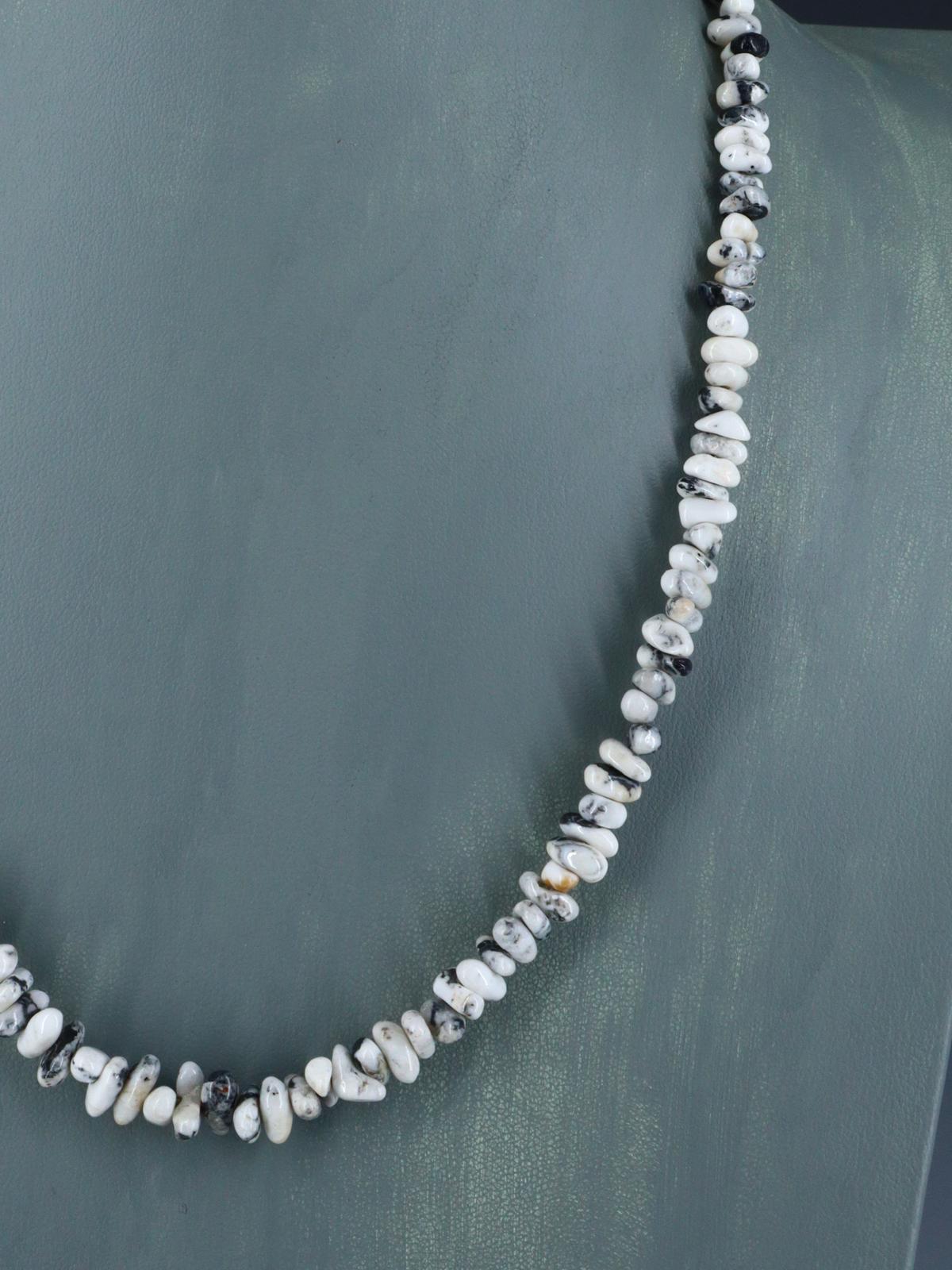 Native American White Buffalo Single Strand Necklace