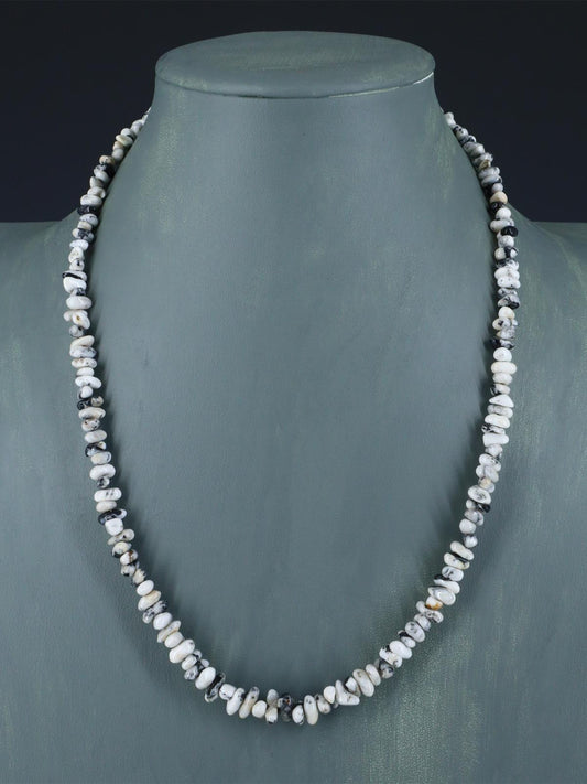 Native American White Buffalo Single Strand Necklace