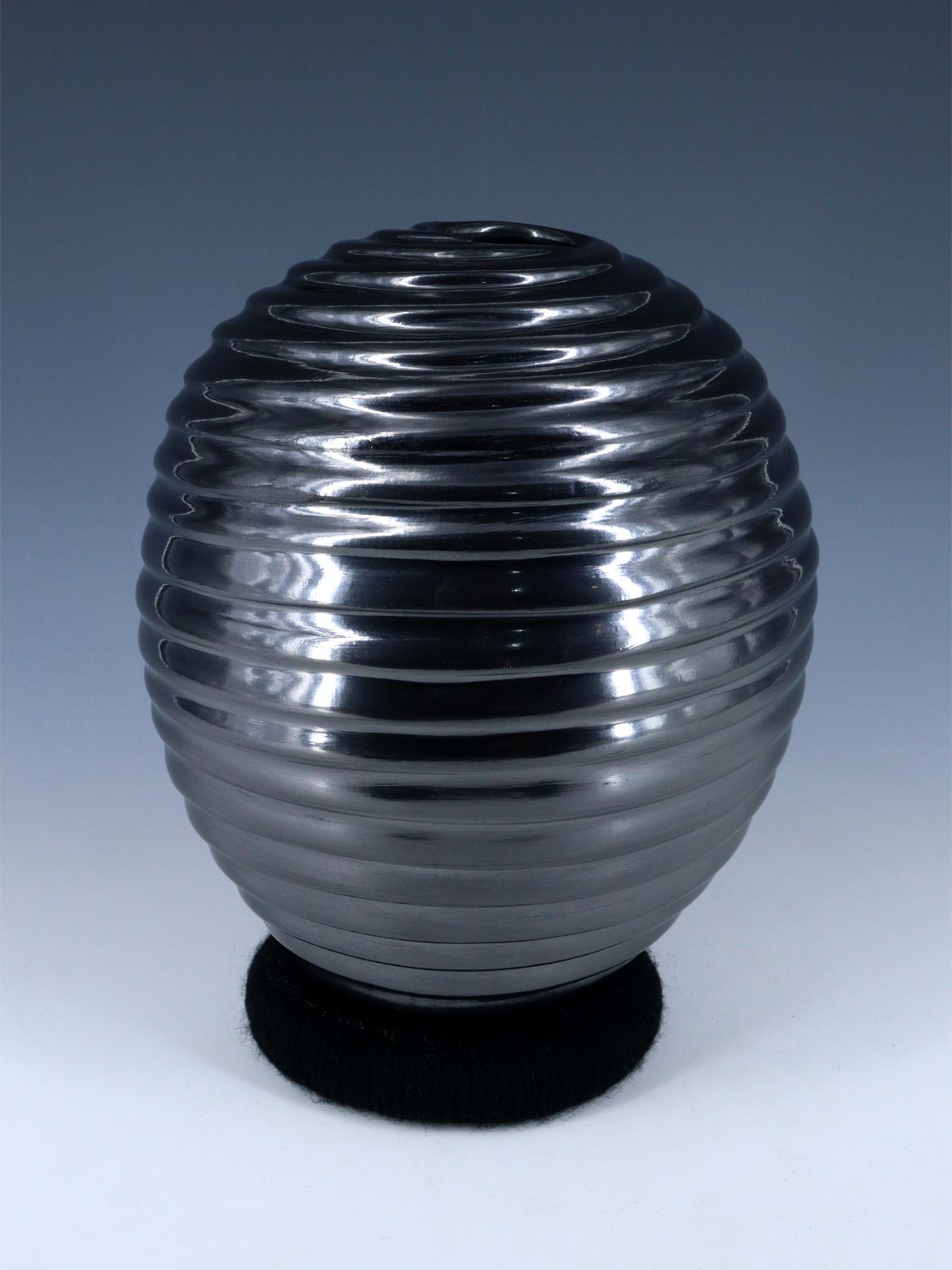Mata Ortiz Black Pottery Vase