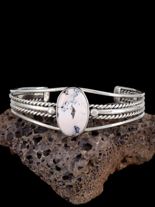 Native American Jewelry White Buffalo Cuff Bracelet