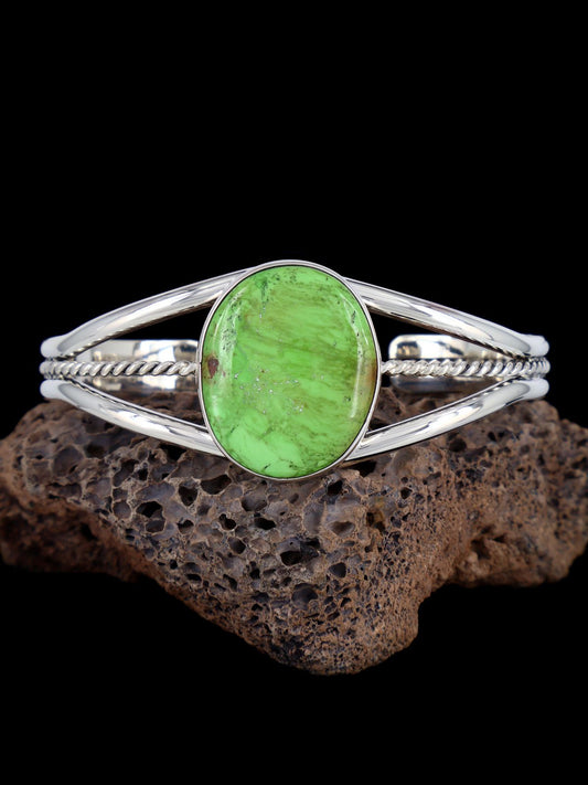 Native American Jewelry Natural Gaspeite Cuff Bracelet
