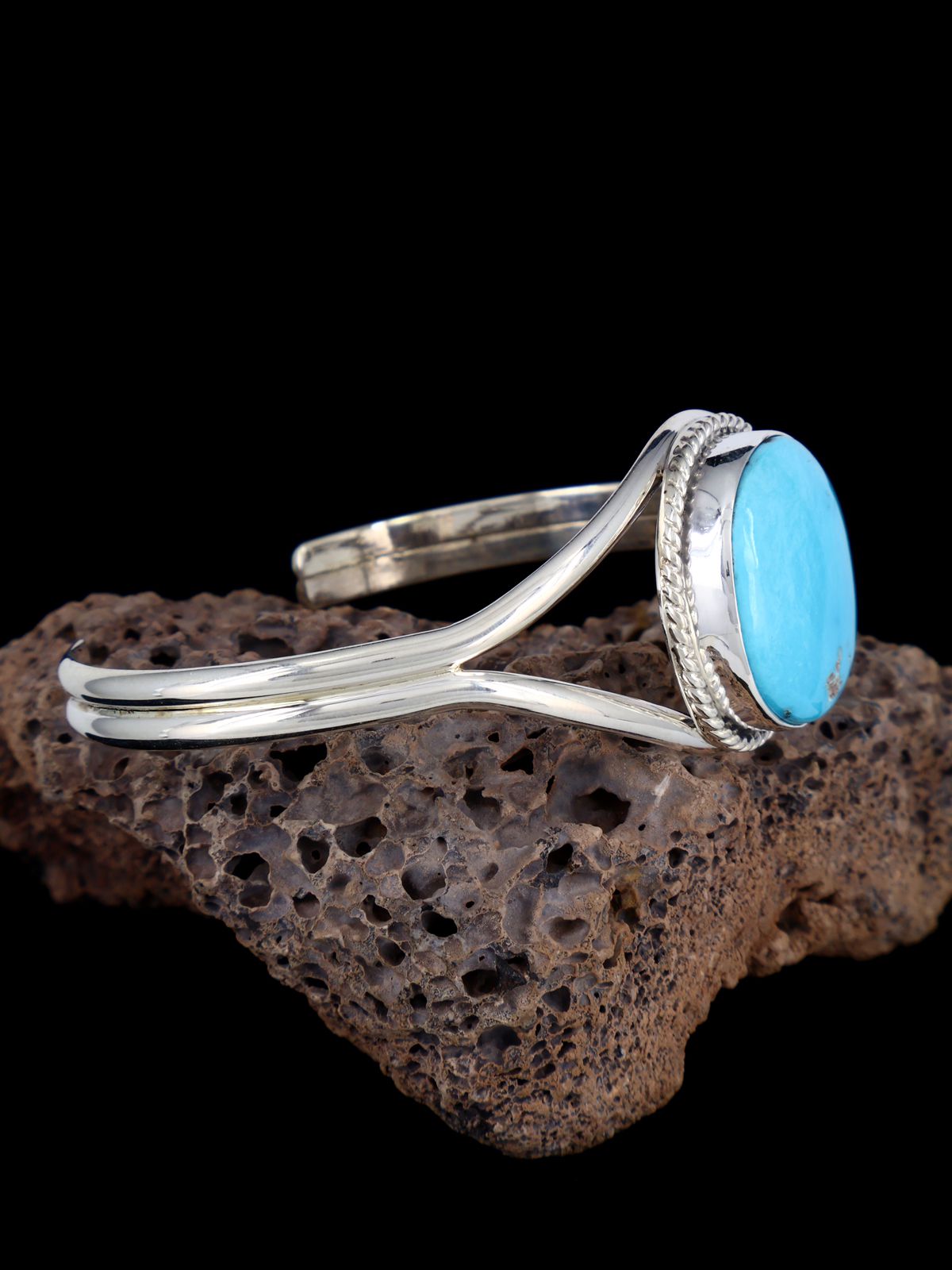Native American Jewelry Natural Sleeping Beauty Turquoise Cuff Bracelet