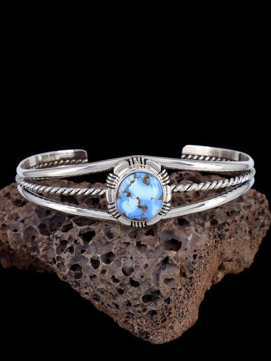 Native American Jewelry Golden Hill Turquoise Cuff Bracelet