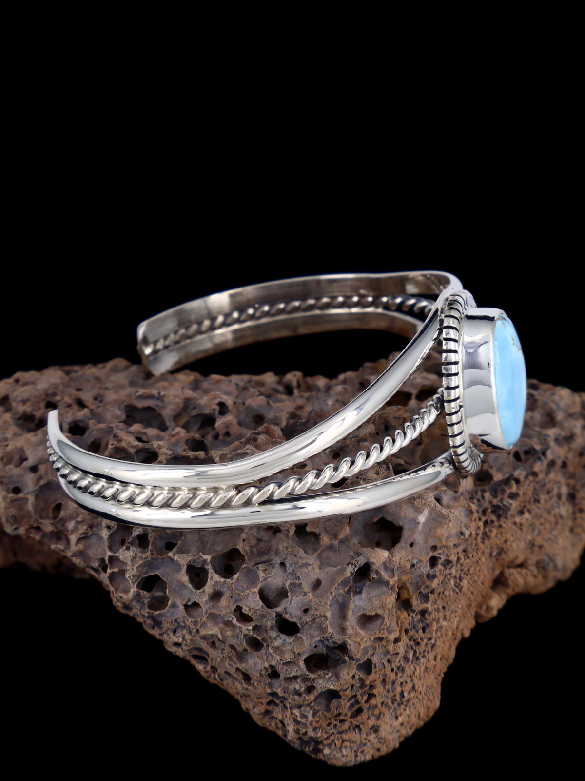 Native American Jewelry Golden Hill Turquoise Cuff Bracelet