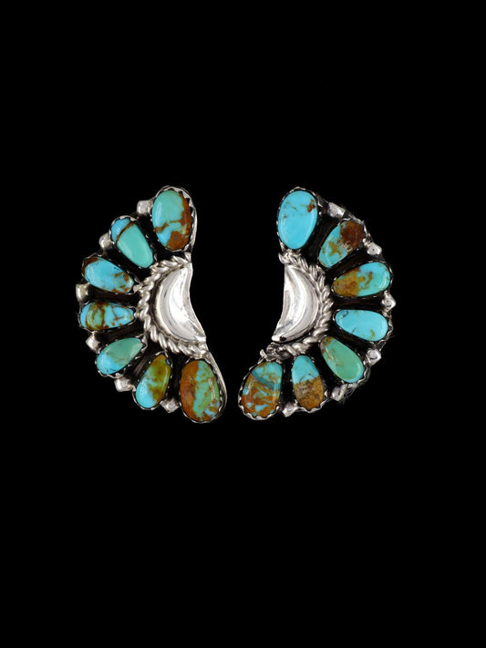 Navajo Turquoise Sterling Silver Post Earrings
