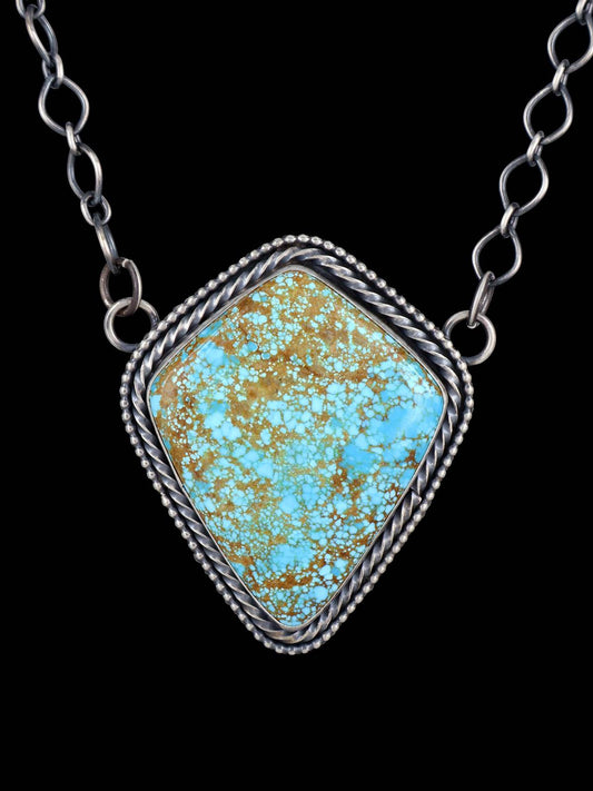 Navajo #8 Turquoise Link Chain Necklace