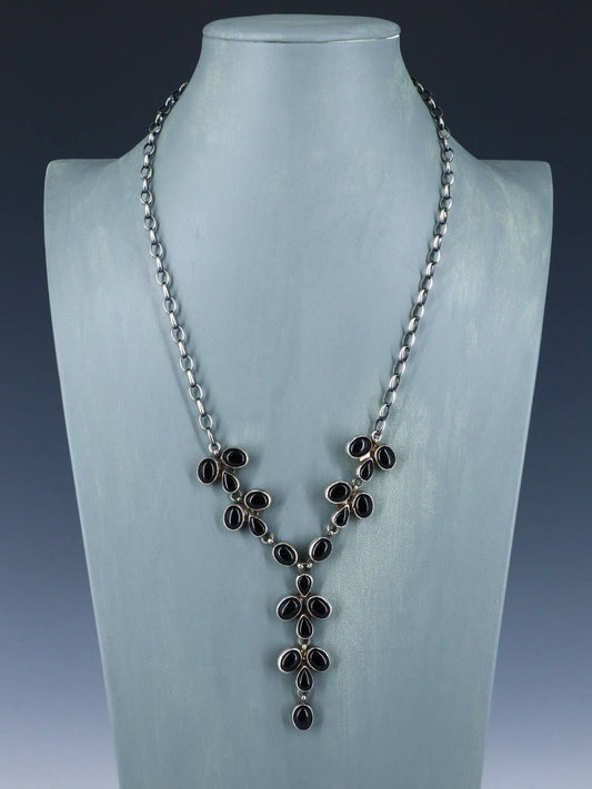 Native American Jewelry Onyx Necklace Set