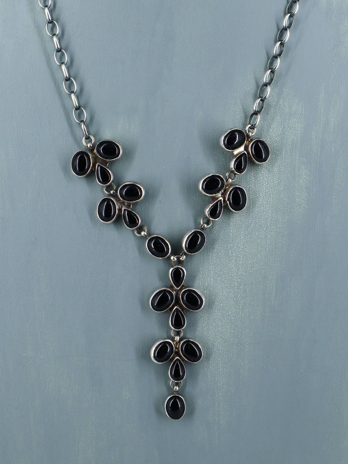 Native American Jewelry Onyx Necklace Set