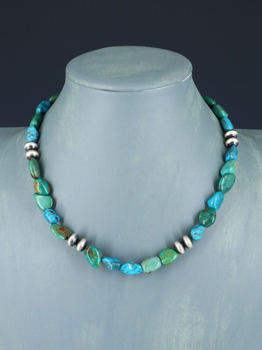17" Native American Turquoise Necklace