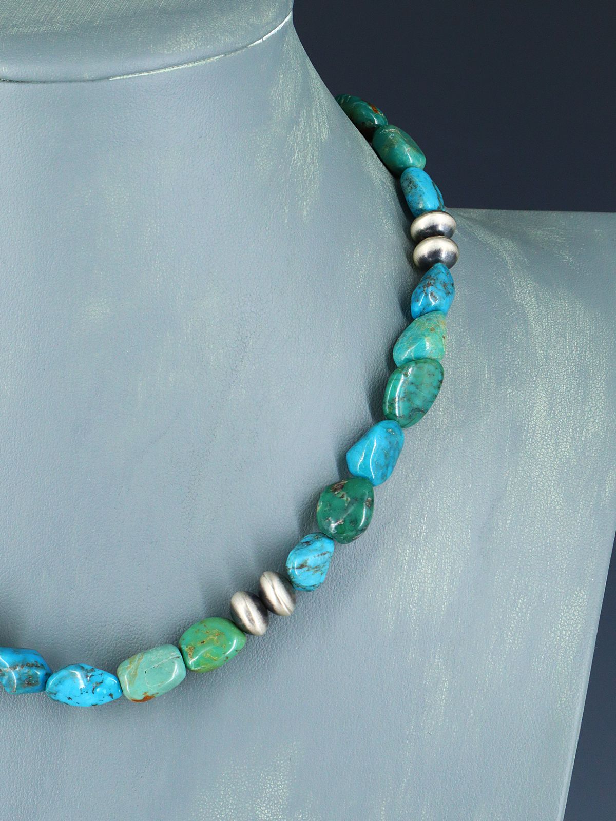 17" Native American Turquoise Necklace