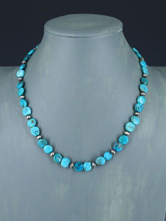 18" Native American Turquoise Necklace