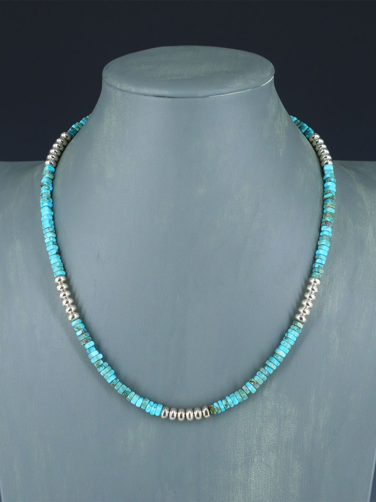 19" Native American Turquoise Necklace