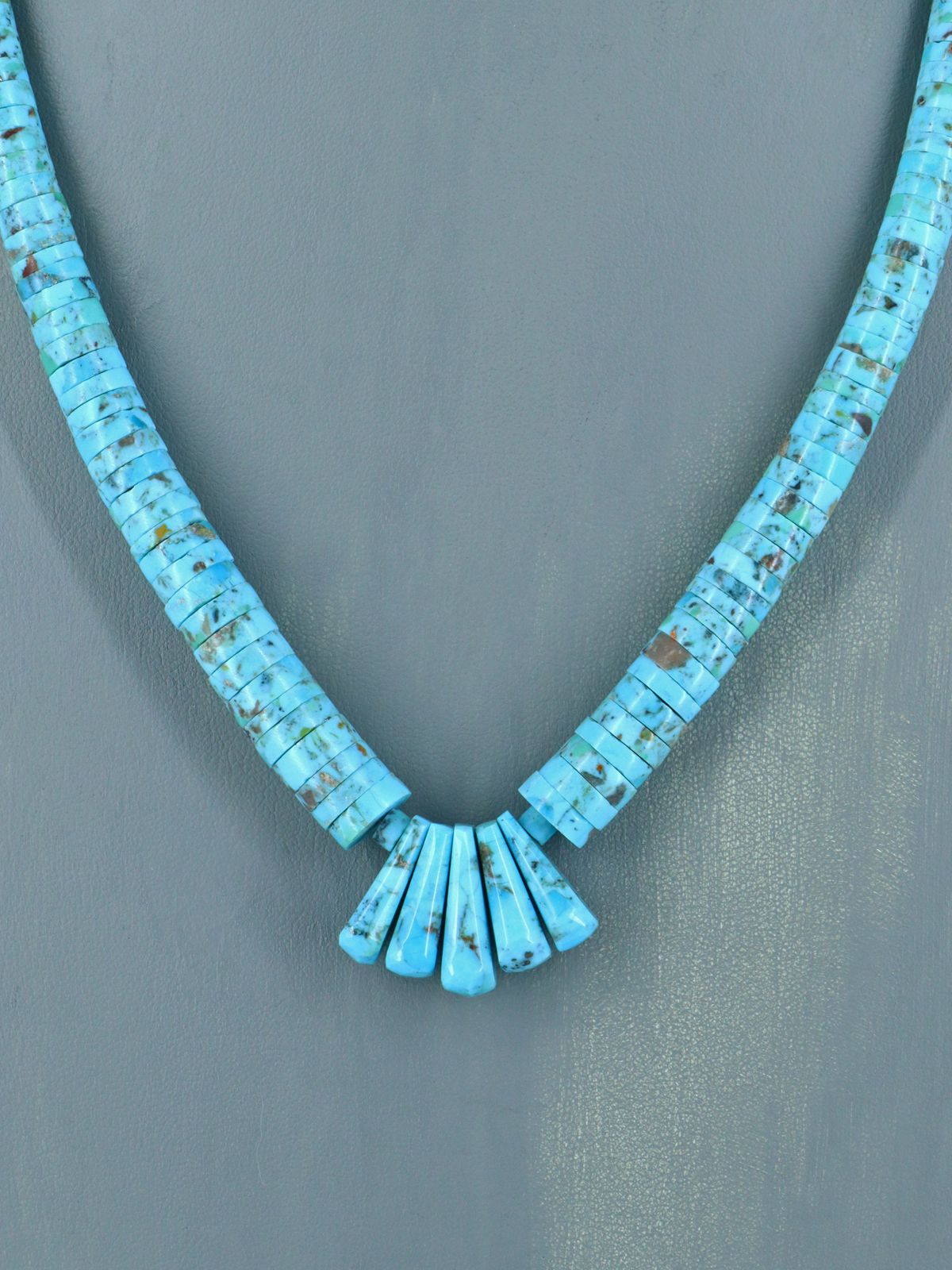 Native American Jewelry Single Strand Turquoise Necklace
