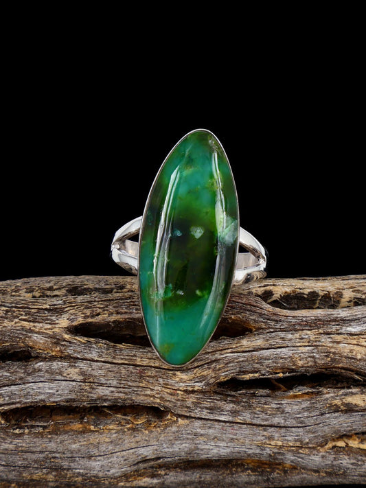Navajo Sonoran Mountain Turquoise Ring, Size 7 1/2