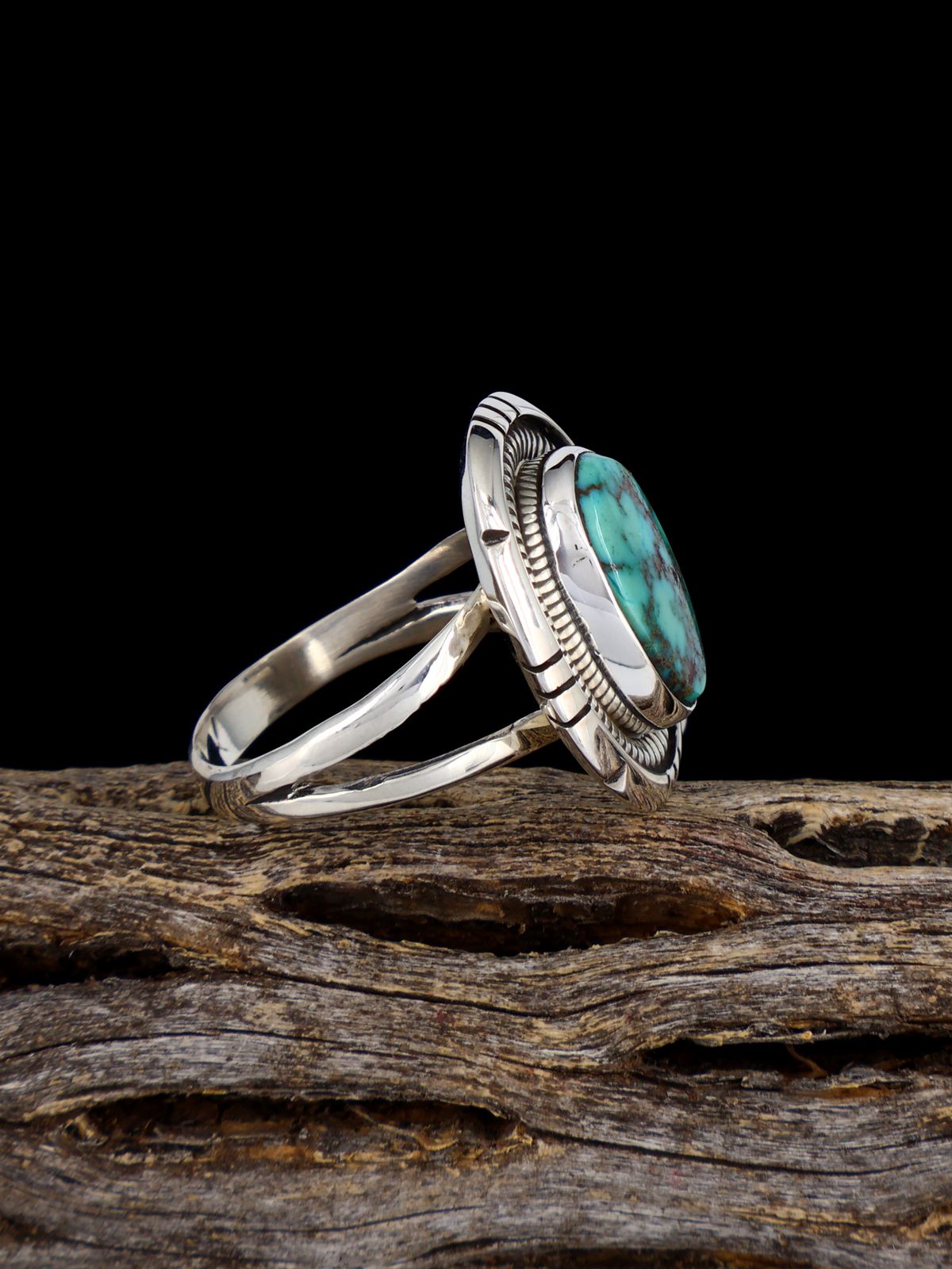 Navajo Turquoise Ring, Size 8 1/4