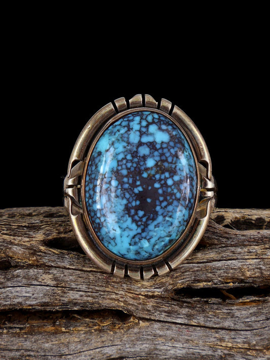Vintage Sterling Silver Turquoise Ring, Size 8 1/2