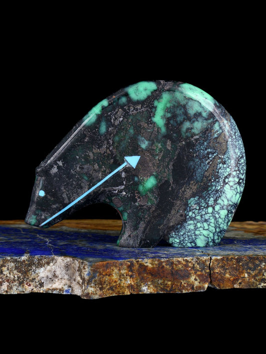 Blackbridge Variscite Medicine Bear Zuni Fetish