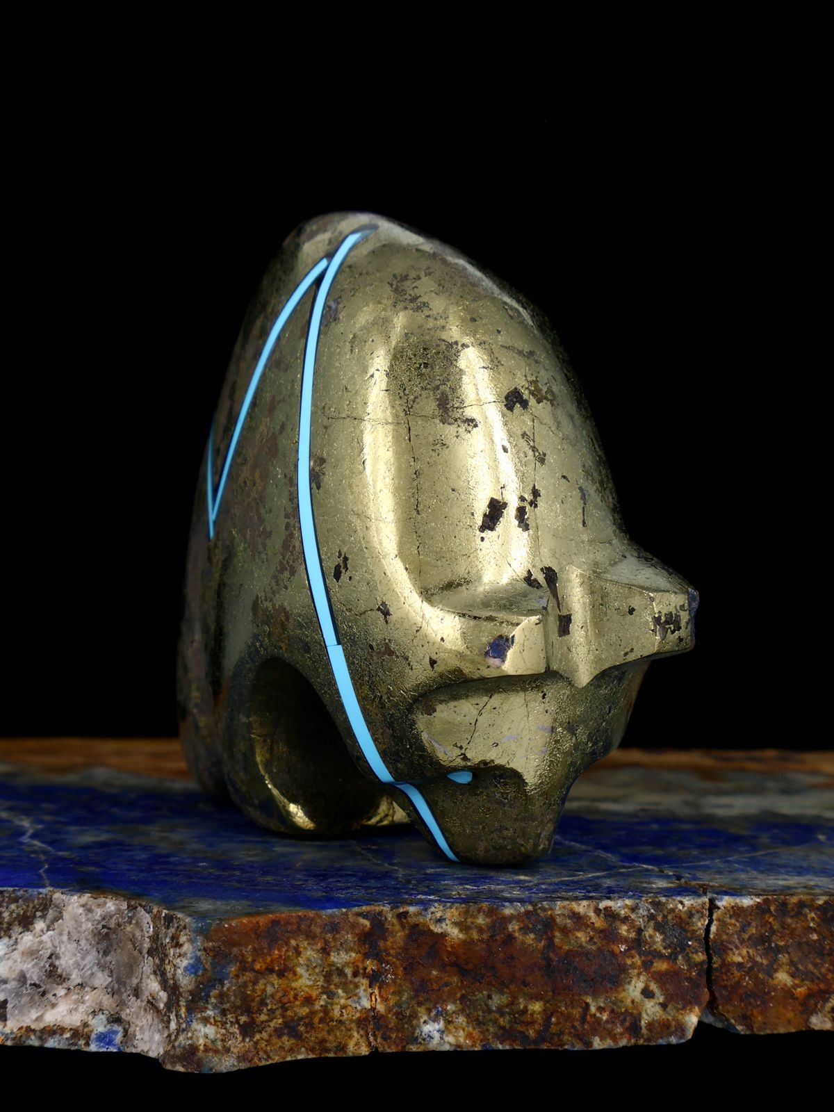 Pyrite Bear Zuni Fetish
