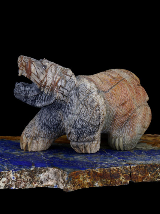 Picasso Marble Bear Zuni Fetish