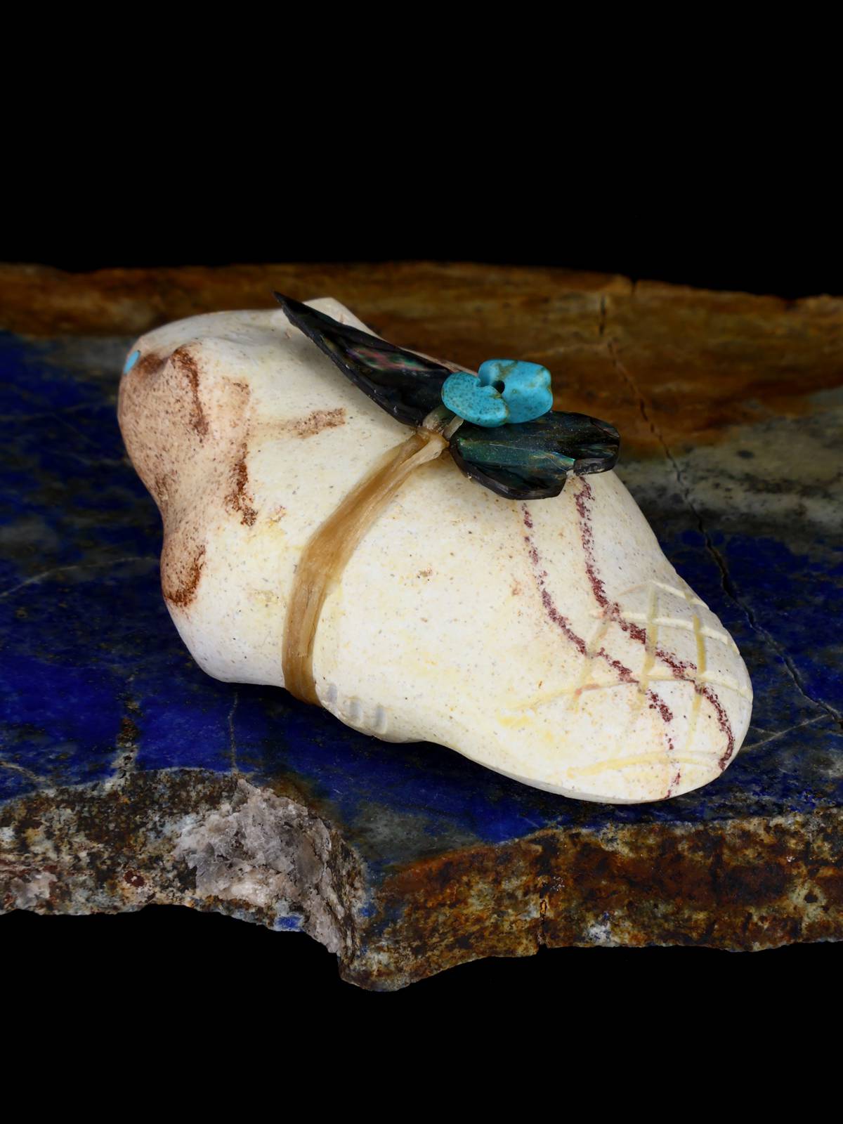 Sandstone Beaver Zuni Fetish