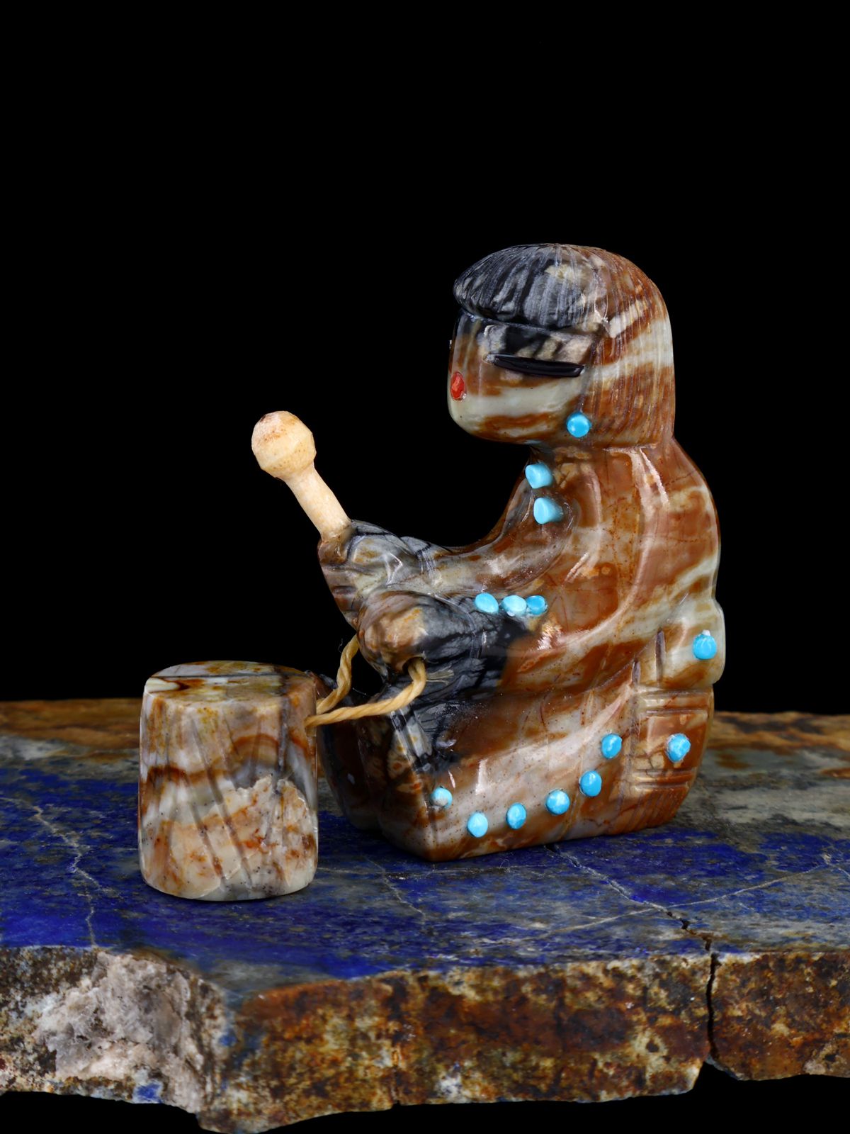 Picasso Marble Drummer Zuni Fetish
