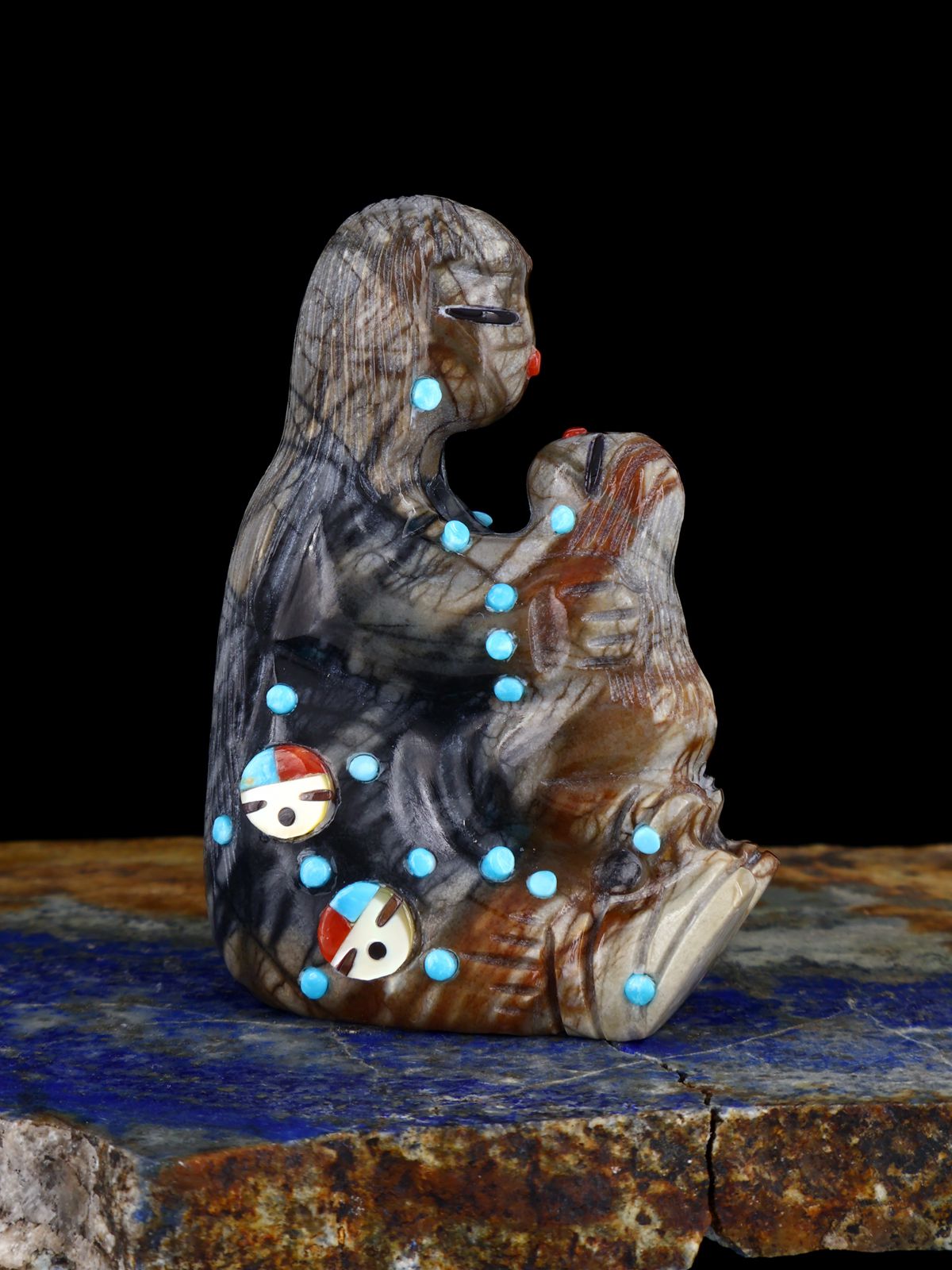 Picasso Marble Maiden with Child Zuni Fetish