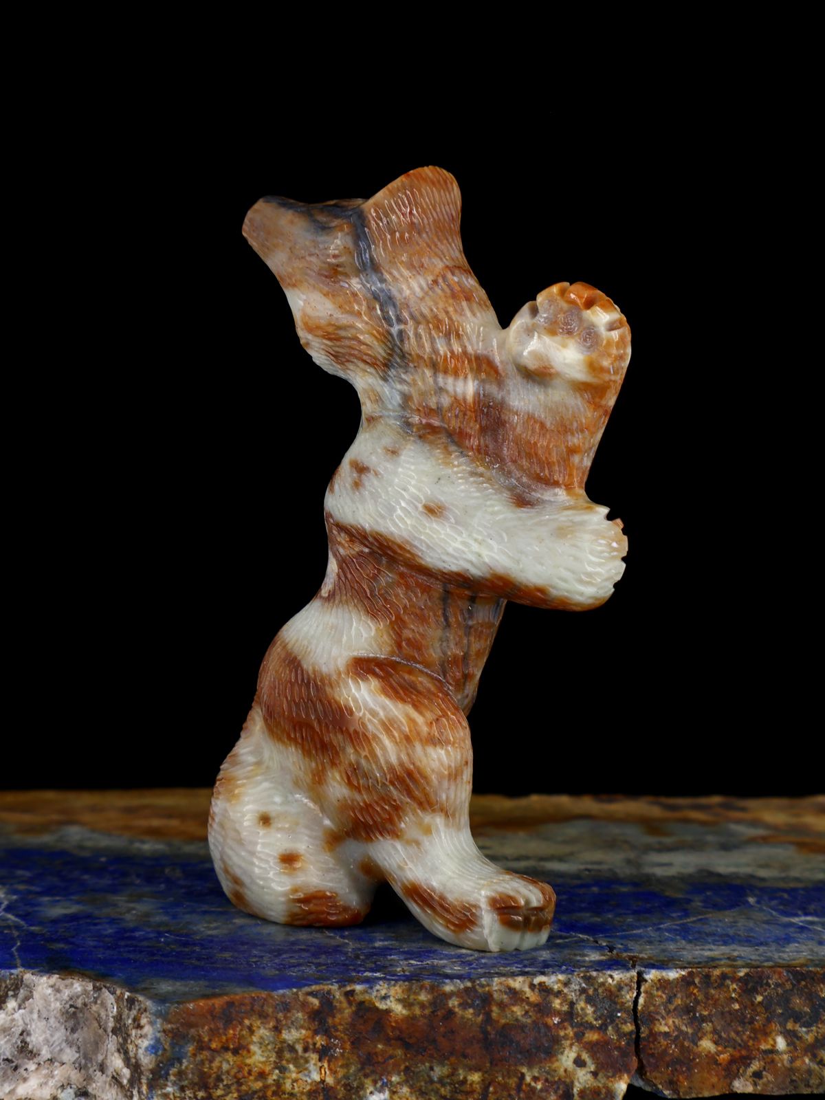 Picasso Marble Wolf Zuni Fetish