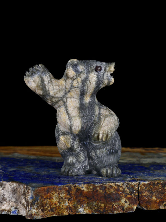 Picasso Marble Bear Zuni Fetish