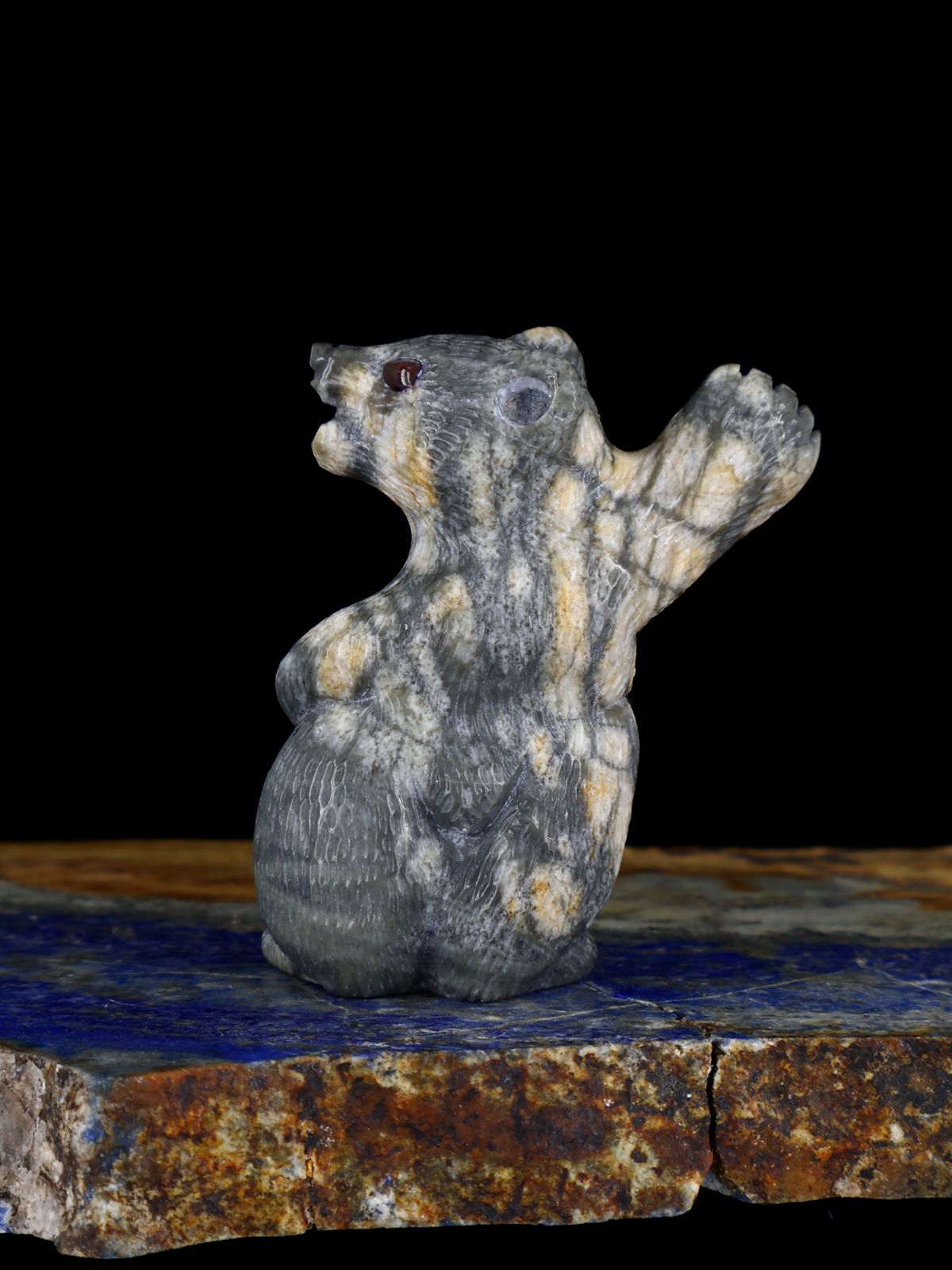 Picasso Marble Bear Zuni Fetish