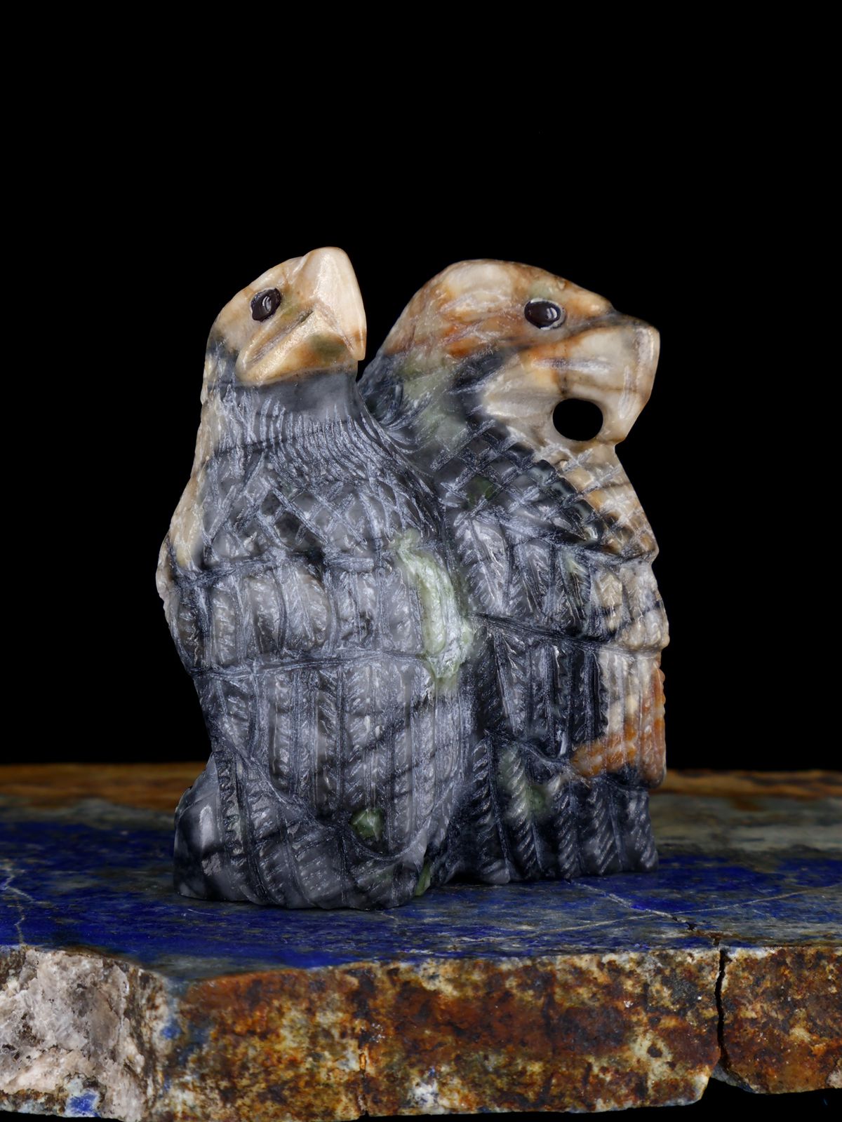 Picasso Marble Eagles Zuni Fetish