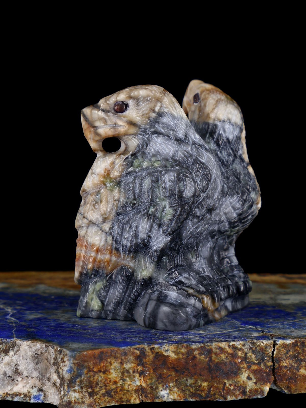 Picasso Marble Eagles Zuni Fetish