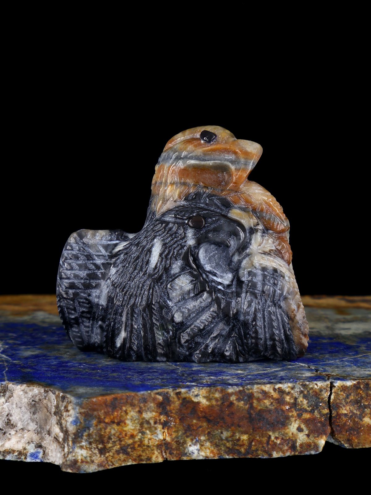 Picasso Marble Eagles Zuni Fetish