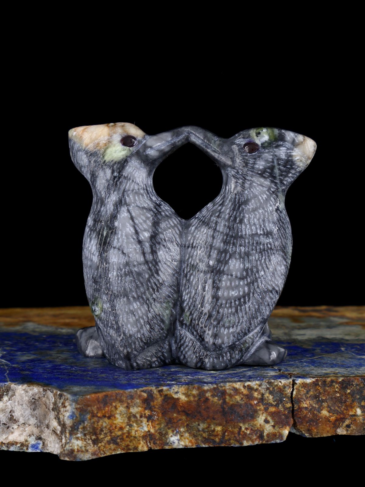 Picasso Marble Cardinals Zuni Fetish